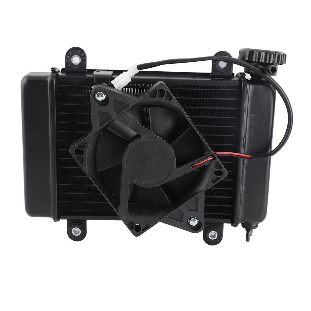 Water Cooled Radiator Cooler with Fan 2 Pin 270mm Powerful Efficient for 150cc 250cc Pit Quad Dirt Bike ATV