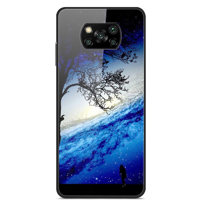 Glass Back Cover For Xiaomi Poco X3 Pro Poco X3 NFC Case Tempered Glass Case For Xiaomi Mi 10T Lite Case Funda POCO X 3 PRO Case