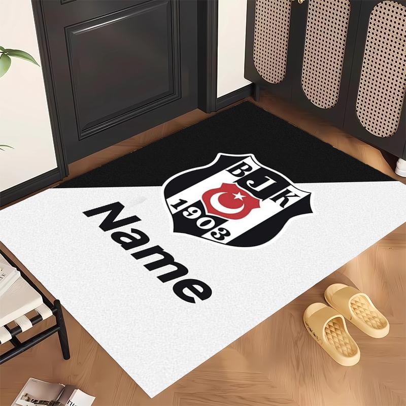 BJK FC (14) Personalized Name Office Carpet Stylish Decor for Living Room Bedroom Kitchen
