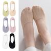6Pairs Solid Color Invisible Short Socks Anti Slip Summer Thin Socks  Ladies Girl