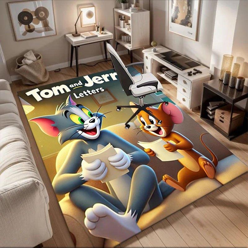 

Tom and Jerry Letters: A Classic Cartoon Adventure Office Mat Home Decor Gift For Halloween & Christmas LD65 60cm by 90cm