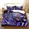3D Print Fashion Anime Solo Leveling Bedding Set Boys Girls Twin Queen King Size Duvet Cover Pillowcase Bed Boys Adult Bedroom