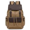 Vintage Canvas Backpack: Large Capacity, Travel & Laptop Bag with Drawstring Flap for Men