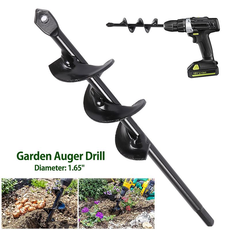 9in Drill Head For Digging Hole For Garden Planting Farm Agricultural