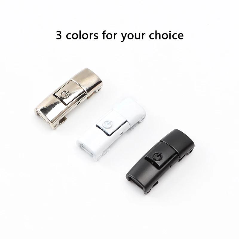 1/2Pair 8MM Flat No Tie Shoelaces Elastic Shoelace Metal Buckle Shoelaces Without Ties Sneakers Children Laces Shoe Accessories