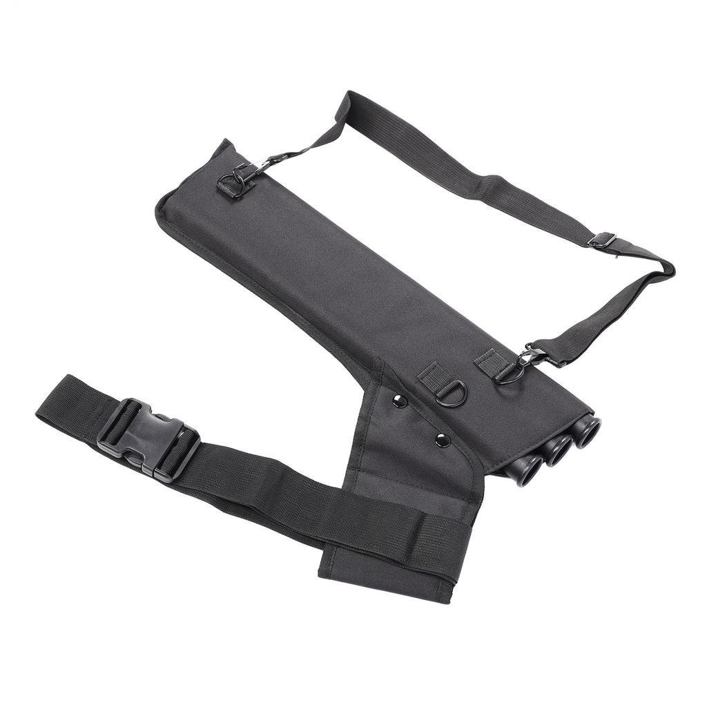 Kołczan łuczniczy na strzały Regulowany pas Kołczan z tubami na 3 strzały do łuku bloczkowego, refleksyjnego do ćwiczeń