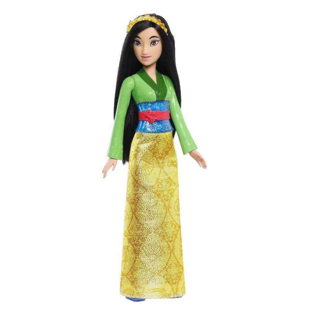 Mattel Disney Prinsesse Mulan Poserbar Motedukke med Glitrende Klær og Mattel Disney Filmleker Dukker, Tilbehør,