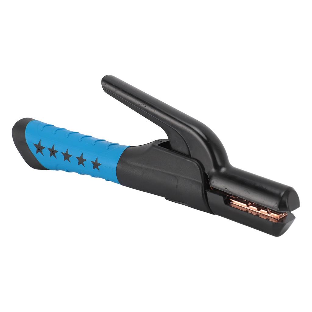 Welding Electrode Holder 500A Euro Style Heavy Duty Electrode Clamp for 6.3‑10.0mm Diameter Electrodes