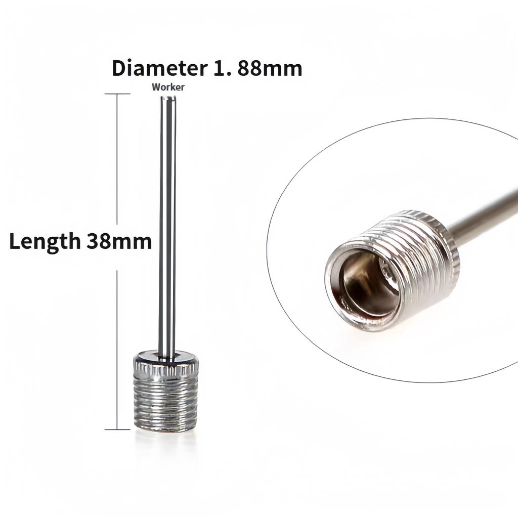 10/20/100Pcs Ball Air Needle Stainless Steel Pump Pin Basketball Inflating Pump Needle Football Inflatable Valve Adaptors Nozzle