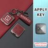 Zinc Alloy Leather Car Key Case Cover, For Zeekr 001 007 009 Zeekr X Zeekr Nfc Holder Shell Fob Protective Keychain Accessories