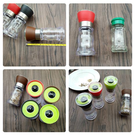 Przenośny Ręczny Młynek do Pieprzu Obrotowy Młynek do Soli Przypraw Narzędzie Mielące do Kuchni