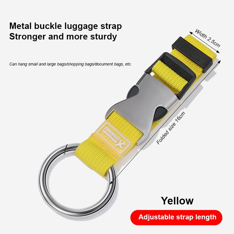 Travel Luggage Strap Portable Fixed with Release Buckle Additional Bag Backpack Strap Luggage Strap Lapel Strap Jacket Holder