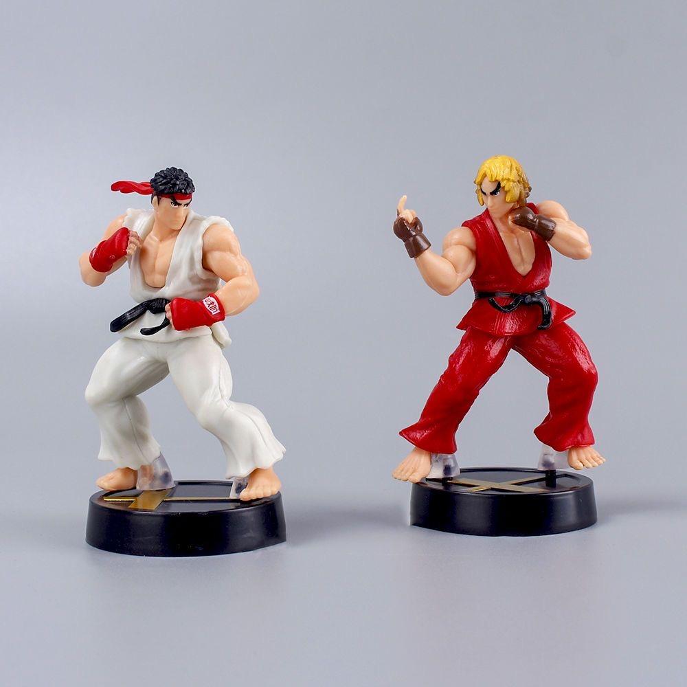 Anime Street Fighter Fighting Game Action Figure Ken Masters Hoshi Ryu PVC Collection Toys Desktop Decoration Christmas Gift