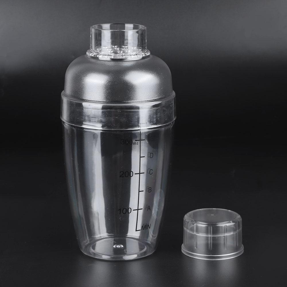 PC Cocktail Shaker with Scale Milk Teapot Juices Wine Plastic Cup for Home Bar Store