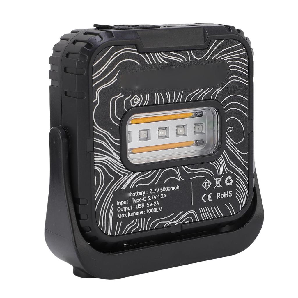 Double Sided Camping Light Rechargeable Stepless Dimming 1000LM Rain Proof Tent Lamp for Outdoor All