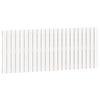 824844 vidaXL Wall-mounted Headboard White 147x3x60 Cm Solid Pine Wood