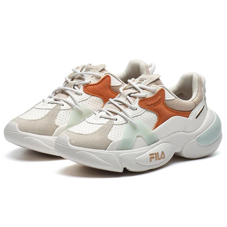 New FILA Cloud 'White Orange Pink' Women's F12W211110FST
