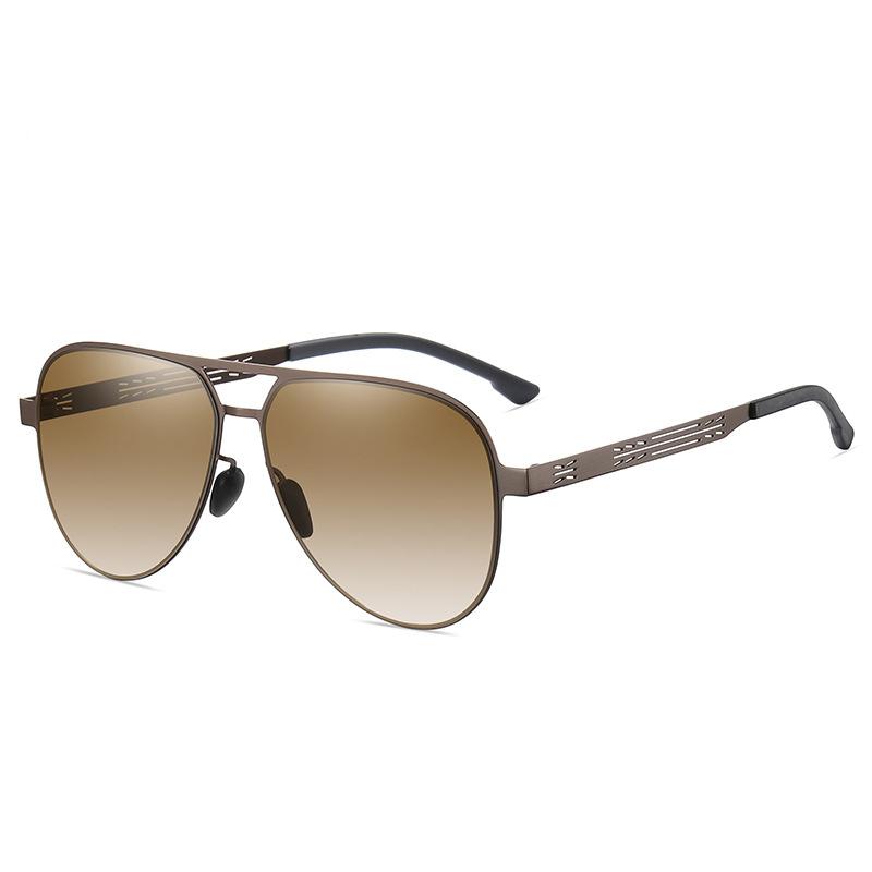 Fashion Sunglasses Men Metail Frame Quality Sun Glasses Brand Design Male Glasses Fishing Driving Goggles UV400