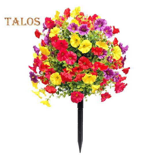 

Искусственные цветы ипомеи, искусственный куст ипомеи с колышком для установки в грунт, реалистичная искусственная зелень, кустарники для улицы, для дома, для фермерского дома, для крыльца, для патио 1pc I