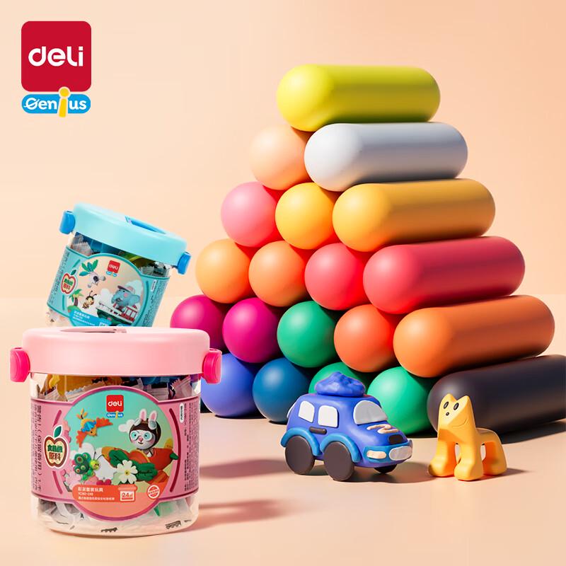 Deli 24-Color Food-Grade Modeling Clay