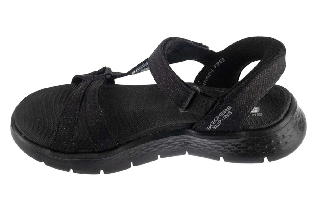 Skechers Slip-Ins: Go Walk Flex Sandal - Illuminate, Womens Black Sandals