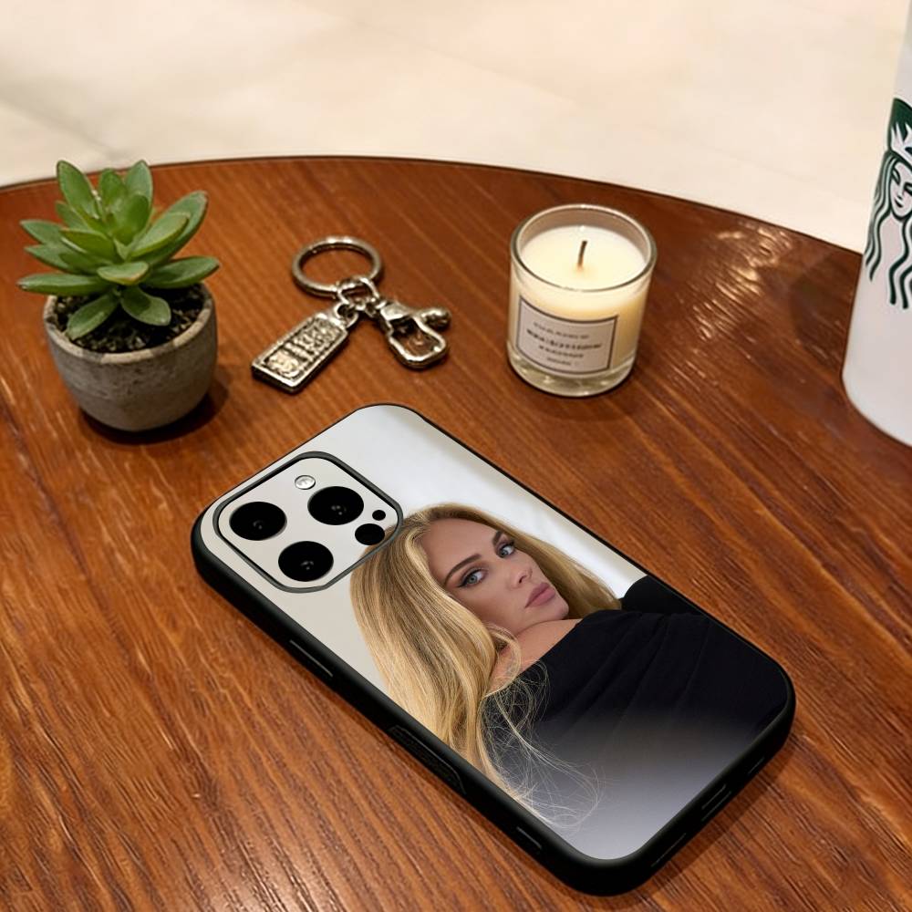 Adele Adkins singer Phone Case Soft Silicone black For IPhone 17 16 15 14 13 12 11 X XR Plus Pro Max Plus
