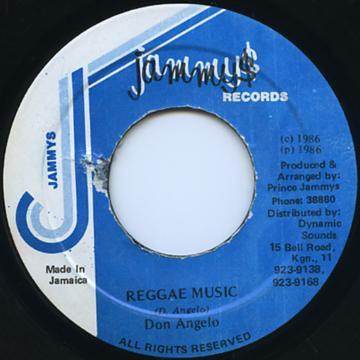 

7inch Record DON ANGELO - Reggae Music NONE Jammy s Records 1986 Jamaica Reggae, Ska & Dub Used