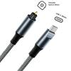 Braided USB C To Optical Audio Cable 3Ft USB C To Toslink Optical Cable with Gold-Plated Connector for TV/Soundbar,Sony PS5