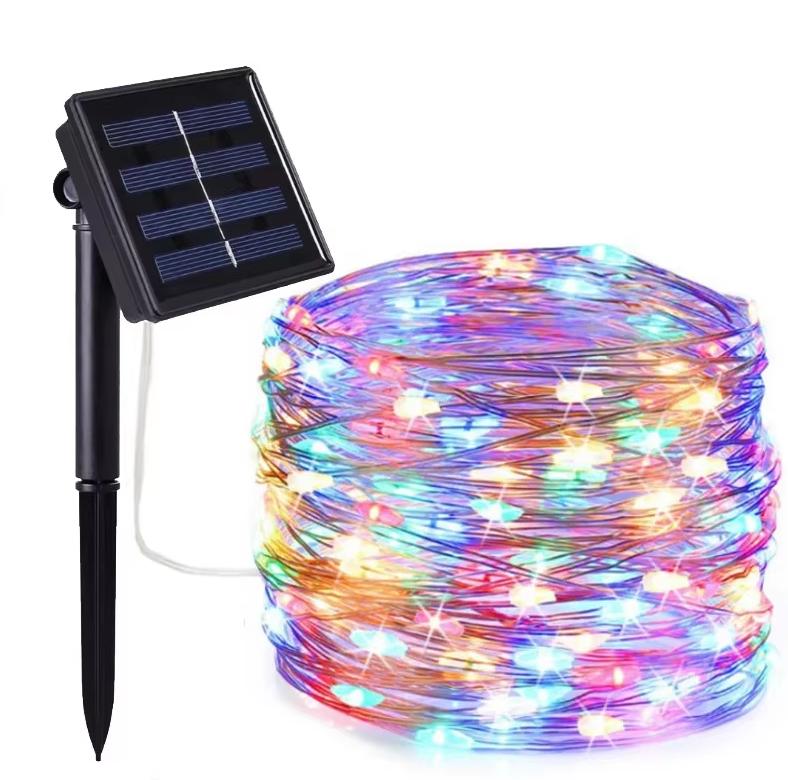 Водонепроницаемая светодиодная гирлянда на медной проволоке, сказочная гирлянда, лампа, Рождество, свадьба, вечеринка, праздничное освещение, венок 12M-100Leds