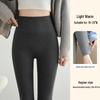 Women's Extra Long High-Waisted Fleece-Lined Winter Leggings - Striped, Warm, Cotton, for Tall Figures