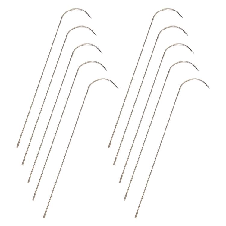 Time Saving Curved Jewelry Needle 10pc Set Enlarged Eyelets Fit All Threads Perfect For Bracelets Necklace Creation