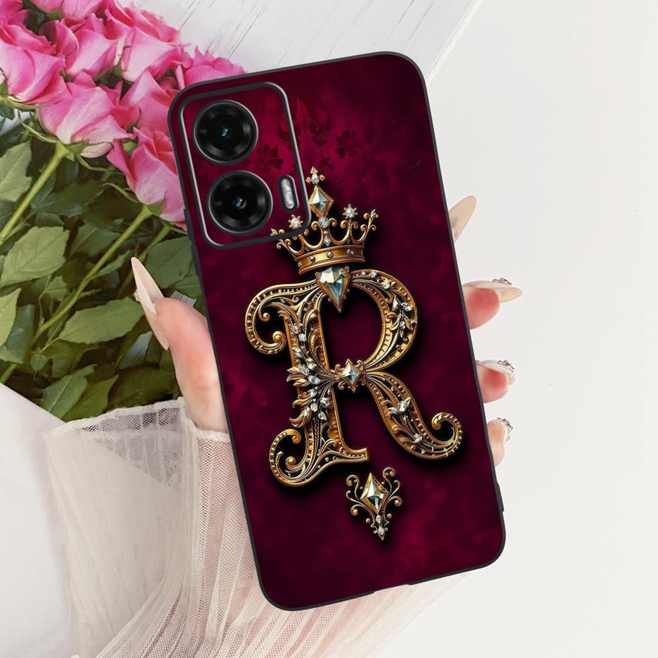 For Motorola Moto G35 Case Moto G55 G85 5G Cute Letters Cover Soft TPU Phone Case For Motorola G85 G 35 55 MotoG55 MotoG85 Shell