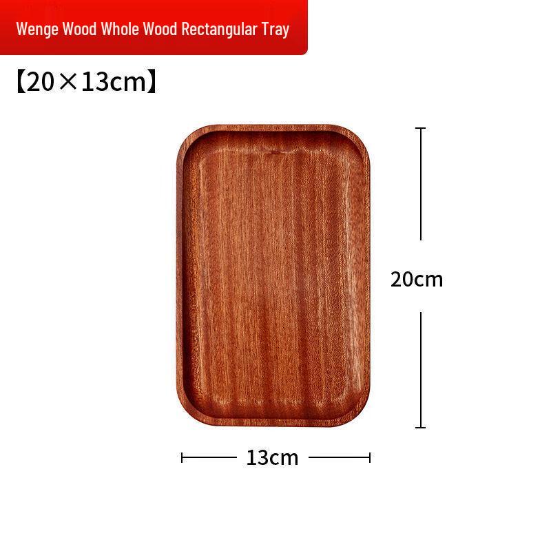Rechteckiges Serviertablett aus Wengeholz