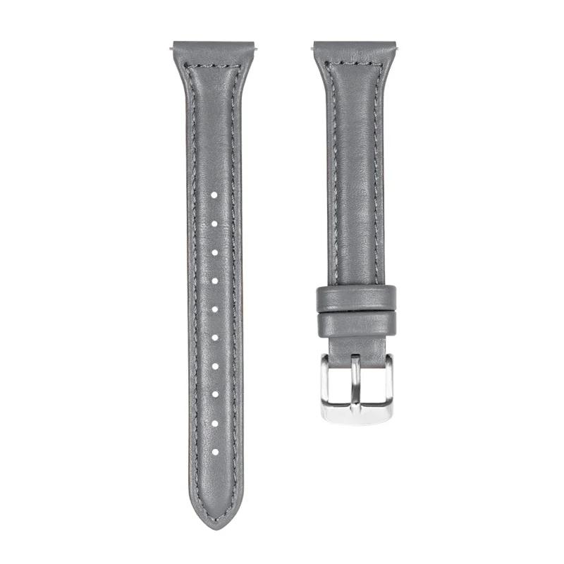 20mm 22mm Straps For Samsung Galaxy Watch 6/5/5 Pro/4 Classic/active 2 Sport Slim Leather Bracelet Huawei Watch GT 4-2-2e-3 Band