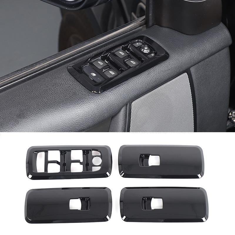 Pour Land Rover Discovery 4 2010-2016 ABS Noir Kit Intérieur Tableau de Bord Console Panneau de Changement de Vitesse Décoration Couverture Garniture Autocollants