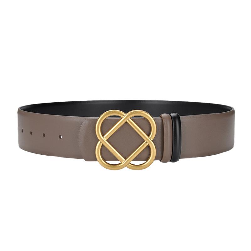 A Fully Matched Genuine Leather Belt, Suitable for The Decorative Dress of Women's Coats, and For The Belt of Windbreakers