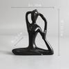 Modern Yoga Girly Abstract Ornaments White Porcelain Figures Living Room Decoration Lady's Gifts Angel Fairy Garden Home Decor
