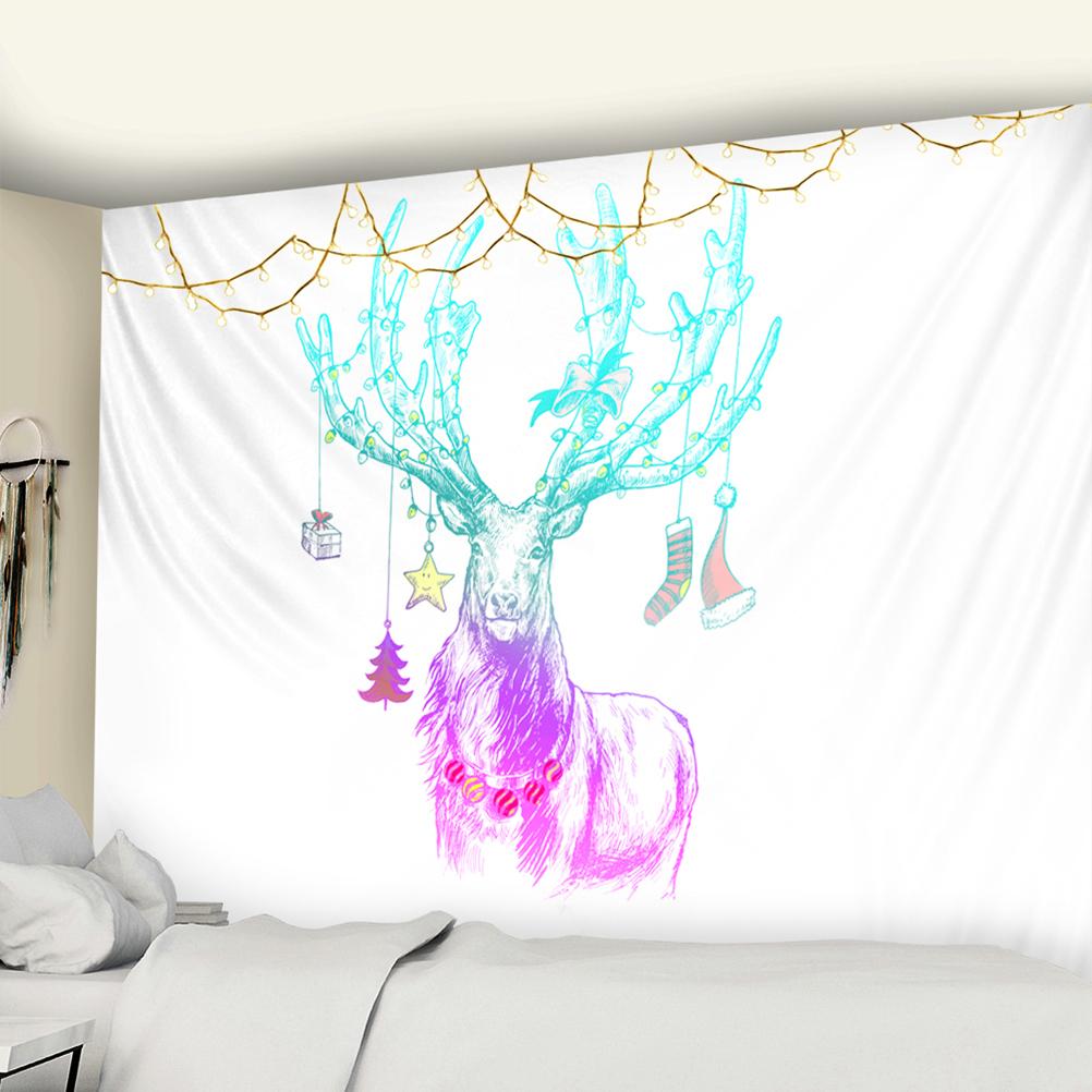 Boże narodzenie śnieg gobelin ze zwierzętami wiszący na ścianie Hippie Tapiz karta tarota czary dormitorium salon wystrój domu