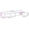 Bed Drawers White 120 x 36.5 x 16.5 cm Particleboard