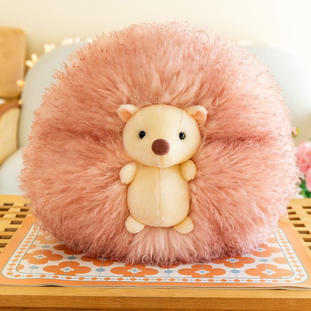 

Solid Color Hedgehog Plush Pillow Panda Animal Stuff Doll Hedgehog Plush Toy Children s Toys Pink Hedgehog