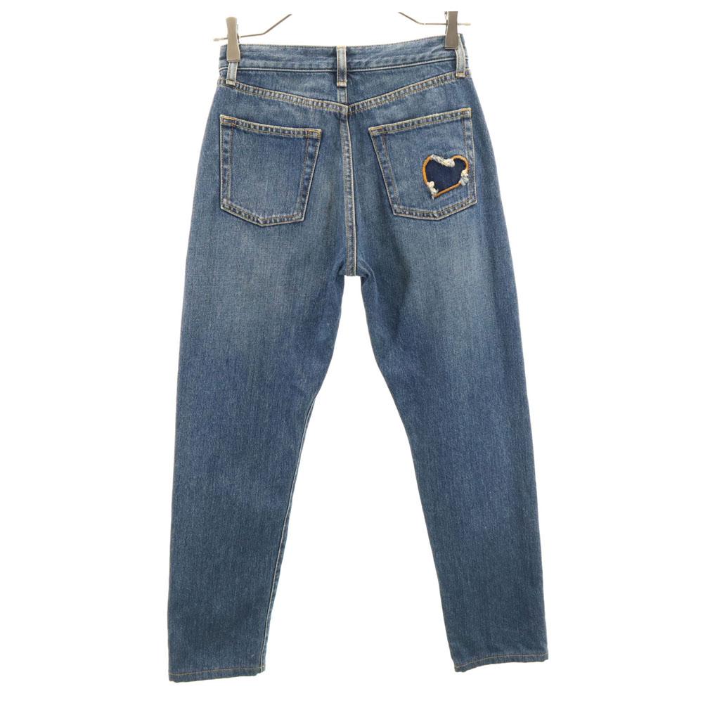 Saint Laurent Fabricat în Italia Pantaloni denim conici W24 Jeans cu nasturi Femei Folosit