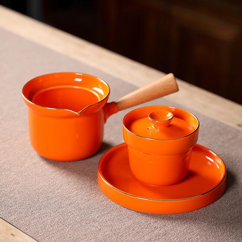 Wushiyuan Ceramic Side Handle Tea Set