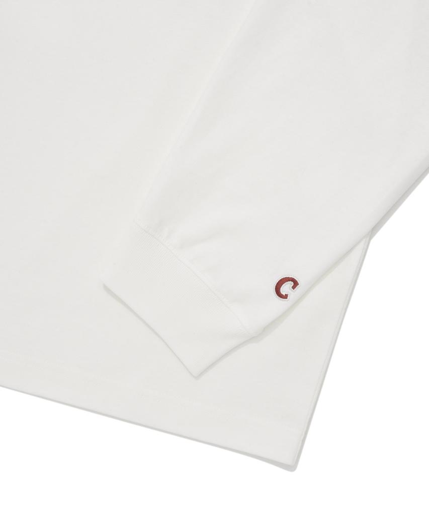 COVERNAT Iceland Line Graphic Long Sleeve White
