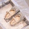 Girls' Elsa Sparkling Princess Shoes New Spring and Autumn Children's Crystal Shoes Baby Girls' Single Shoes Dance Leather Shoes