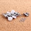 Pearled Banjo Pegs Tuning 4 Head Tuner Tone Keys Musical Instrument Parts Set