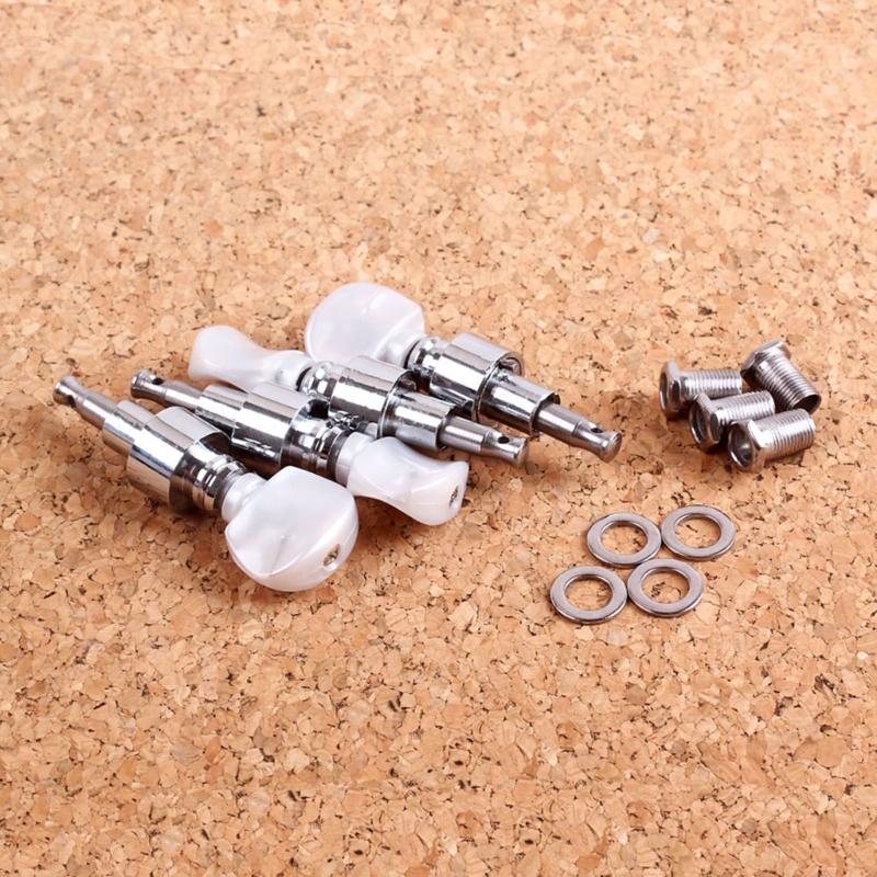 Pearled Banjo Pegs Tuning 4 Head Tuner Tone Keys Musical Instrument Parts Set