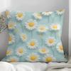 New 3D Imitation Plush Daisy Pillowcase Home Sofa Cushion Pillowcase