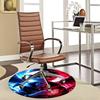1pc Anime Devil Design Round Carpet - Office Chair Mat, Non-Slip Rug for Home Decor, Living Room, Bedroom, Game Room