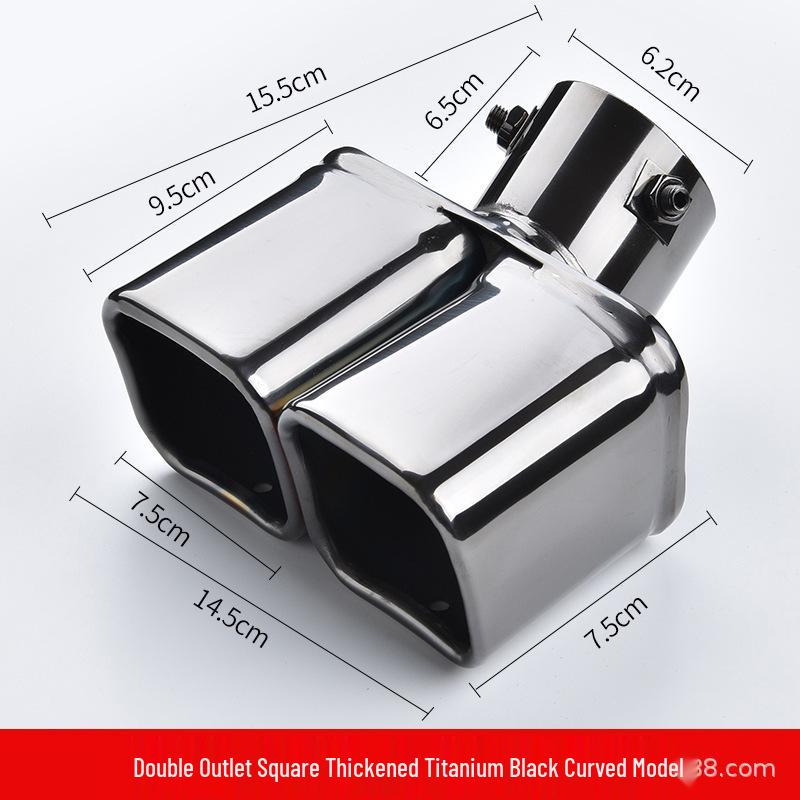 Ornament Universal din Oțel Inoxidabil pentru Vârf de Tobă de Eșapament