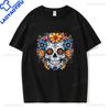 Mexican Day Of The Dead DA De Los Muertos Printed Tshirt Unisexs Graphic TShirt Casual Comfy Tees For Summer Unisex Clothing